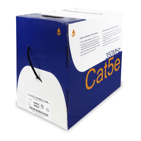 Bestlink Netware CAT5e Solid Wire Bulk CMR Cable Shielded- 1000ft- Black 100904BK